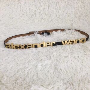 Alexander Wang Metal letters Logo Belt